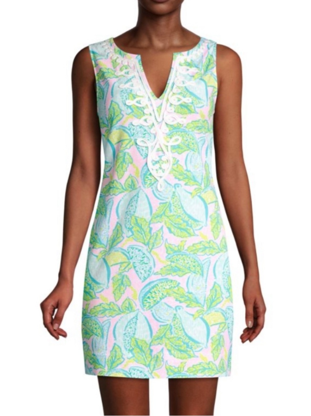 Lilly Pulitzer Harper Shift Dress in the Urchin Pink Vitamin Sea print Size XL